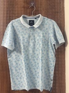 PARX Floral Print Polo T-Shirt