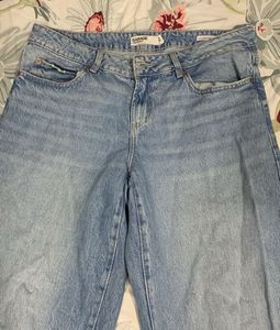 Wide Leg Denim Jeans