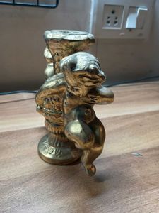 white metal lamp part