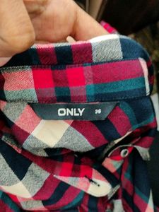 Navy Blue Checkered Shirt