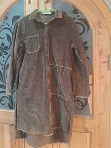 Corduroy Patchwork Dress