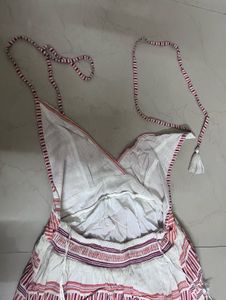 Striped Backless Dress