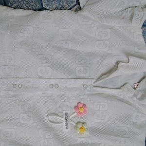 White Mesh Sheer Shirt
