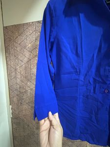 Royal Blue Button-Down Shirt