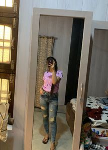 Ripped Skinny Jean🦋🎀🐬