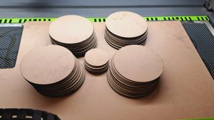 6x6=6 Pic Inch Mdf Bord Wall Design Sheet #frem