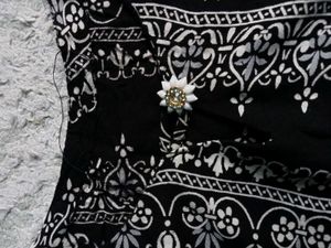 Black &amp; White Patterned Dress