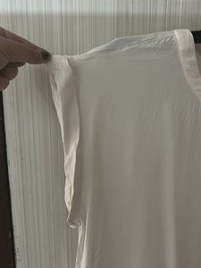Women Plain White Formal Top