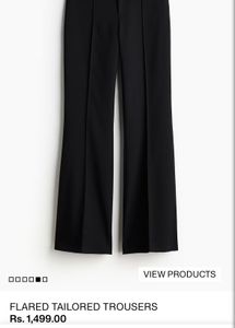 h&m FLARED TAILORED TROUSERS