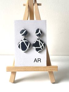Black N White Earring