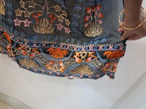 Elegant Embroidered kurti semistich material