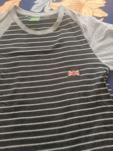 Striped Black Unisex Tshirt