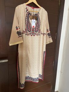 W Women’s Beige Colour Kurta (18)xxxl