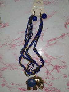 Blue Jewellery Set