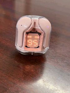 Pink Wireless Earbuds Digital Display 3 Colours Av