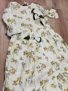 Floral Anarkali Suit Set