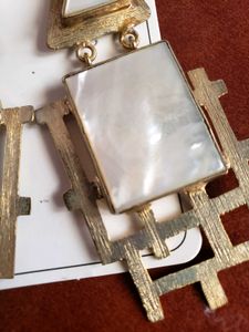 Statement Mother Of Pearl Earrings