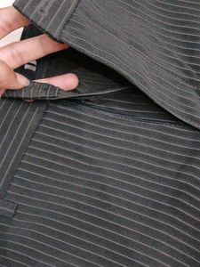 Ribbed Wide Leg Trousers