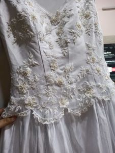 Ball Gown White Flared Birthday Wedding