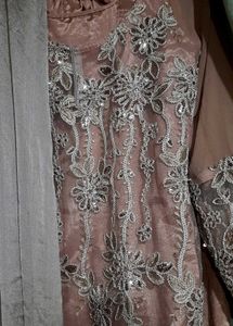 Beautiful Peach Pink Festive Kurta Plazo
