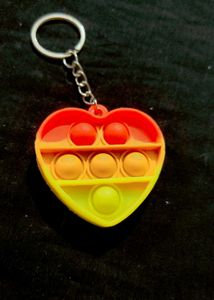 Cute Heart Pop It Keychain