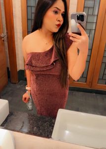 Beautiful One Shoulder Dress With Slit