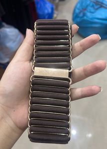 Brown Elastic Waist Belt