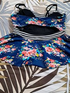 Four Padded   Bralet Top N Panty Imported Fabric