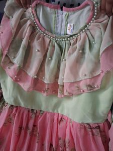 Girls' Floral Chiffon Dress