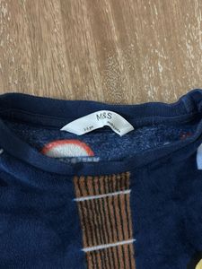 M&amp;S London Print Velour Pajama Set