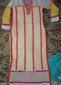 Elegant Yellow Printed Kurta