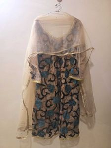 Net Embroidered Suit Set