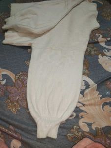 Cozy White Knit Sweater