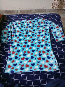 Heart Print Sleep Dress