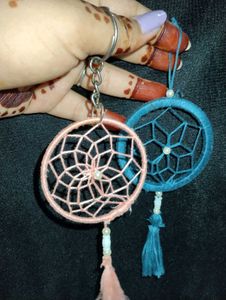 Handmade Dreamcatcher Keychains (Set of 2)