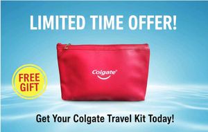 Colgate Travel Pouch - Red Buy 1 Get 1Free