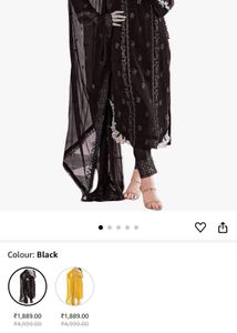 Black Pakistani Suit