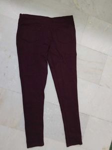 Burgundy Jeging