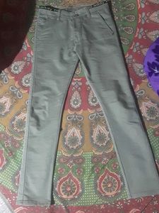 Men's Grey Casual Pants