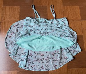 Sky Blue Floral Top