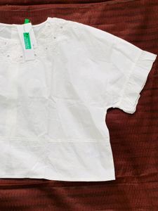 BRAND NEW UCB Solid white Women Top