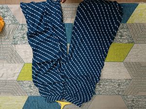 Navy Blue Striped Lounge Plazzo