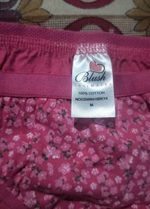 Blush Intimates Floral Cotton Panties - Size M