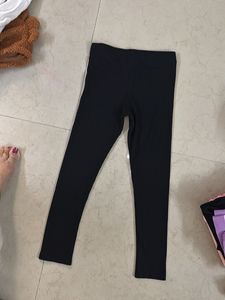 H&amp;M Black Ribbed Leggings