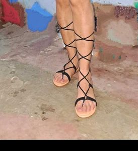 Lace-Up Gladiator Sandals