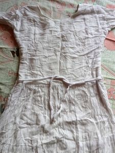 White Embroidered Tunic Dress