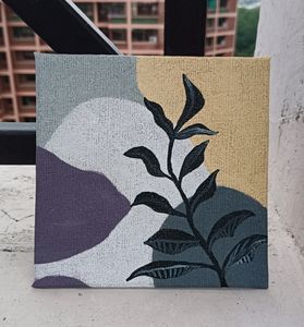 Set Of 2 Small Boho Paintings.