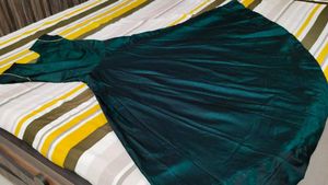 Party Wear Dark Green Silk Gown