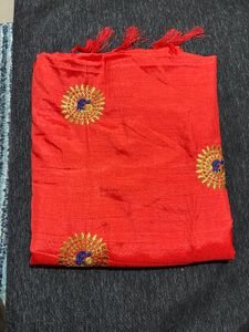 Silk blend Saree With Blouse