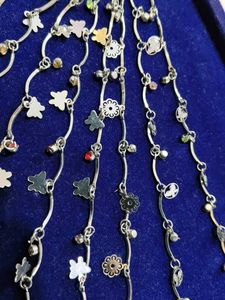 Silver Anklets cum braclete